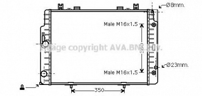 AVA QUALITY COOLING ms2132 -  Радиатор, охлаждение двигателя